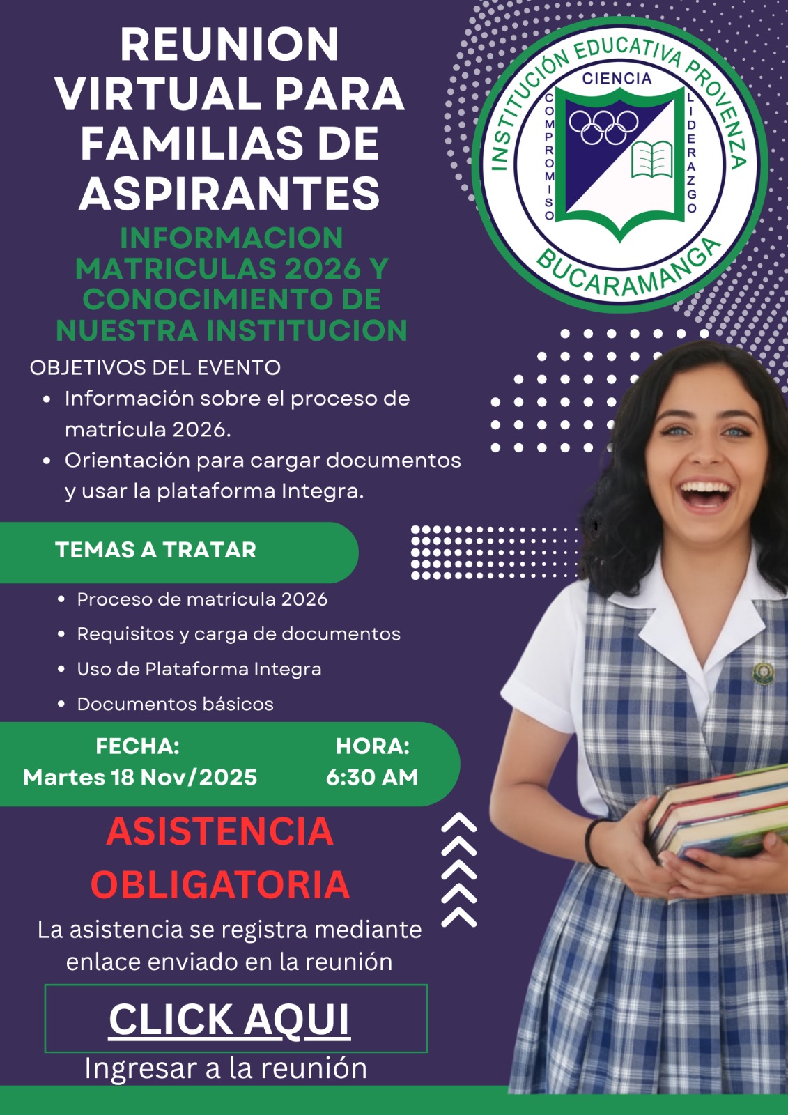 Reunion de padres en noviembre